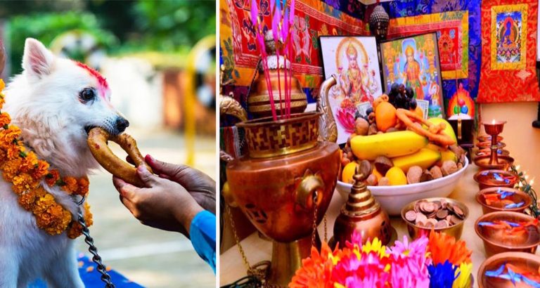 तिहारको तेस्रो दिन आज बिहान कुकुर पूजा र साँझ लक्ष्मी पूजा गरिँदै