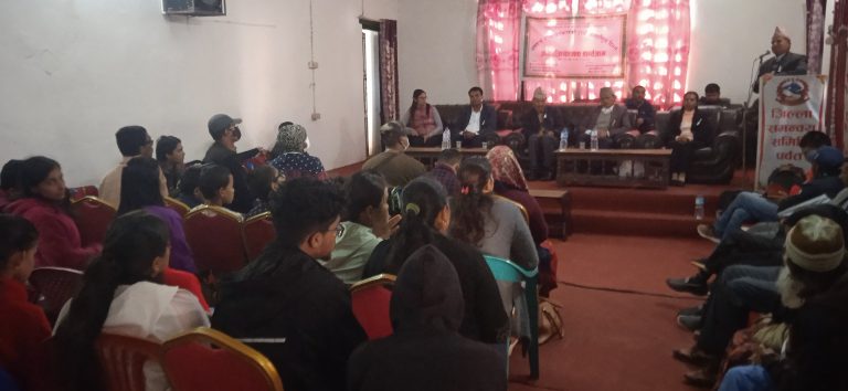अपाङ्गता भएका व्यत्तिहरुको ३१ औँ अन्तराष्ट्रिय दिवसको अवसरमा पर्वतमा अन्तरक्रिया !