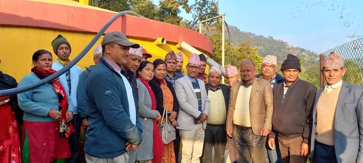 लिफ्टमार्फत शंकरपोखरीमा लमायको पानी,१३ सय ४१ घरमा वितरण गरिने
