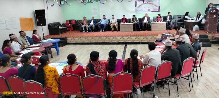 कुश्मा नगरपालिकामा संचालित मेलमिलाप सम्बन्धि तालिमको समापन