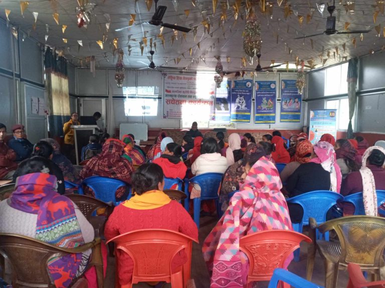 फलेवासमा लैंगिक हिंसा विरुद्धको सचेतनामुलक कार्यक्रम सम्पन्न