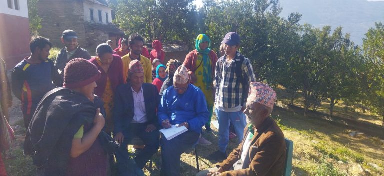 पर्वतमा भूमिहीन सुकुम्बासी र अव्यवस्थित बसोबासीलाई निस्सा वितरण, लालपुर्जा वितरणको तिव्र तयारी