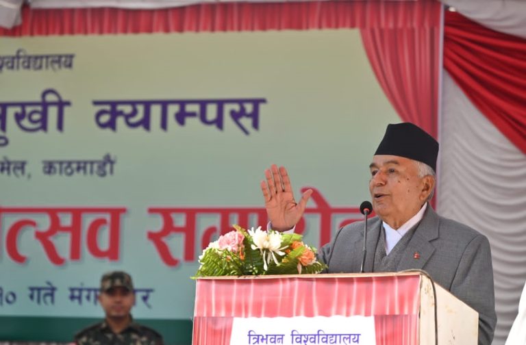 गाउँ रित्तिँदै गए, युवालाई रोजगारी दिएर स्वदेशमै राेक्नु जरुरी छ : राष्ट्रपति पाैडेल