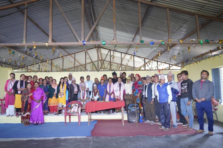 मातापिताको स्मृतिमा महेन्द्रोदय माबिमा अपुन एच.केद्वारा निर्मित बिद्यालय भवनको उद्घाटन