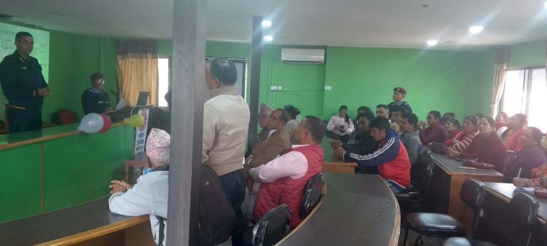 पर्वतमा बैंकिङ कसुर सम्बन्धि सचेतनामूलक प्रशिक्षण सम्पन्न