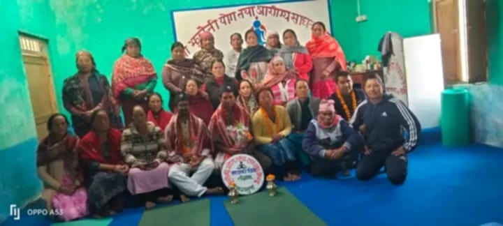 झुलेनी योग तथा साधना केन्द्रका प्रशिक्षक शर्मालाई सम्मान सहित बिदाई