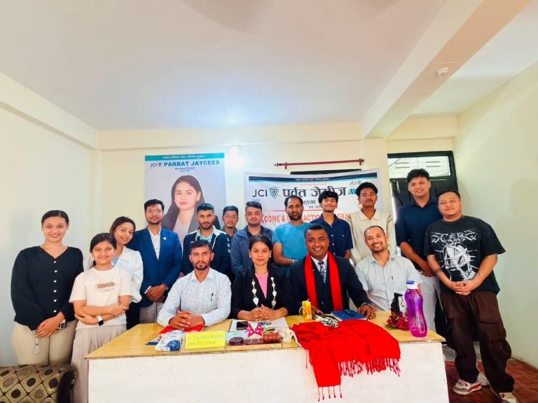 पर्वत जेसिजद्वारा राष्ट्रिय उपाध्यक्ष श्रेष्ठलाई स्वागत,युवाहरूको नेतृत्व र व्यक्तित्व विकासमा जोड